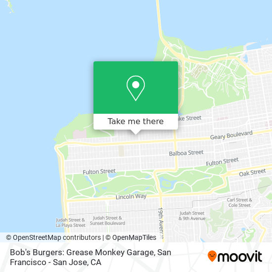 Bob's Burgers: Grease Monkey Garage map