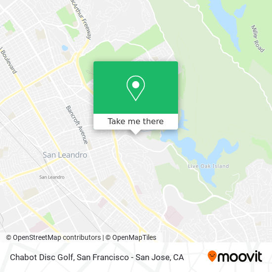 Chabot Disc Golf map