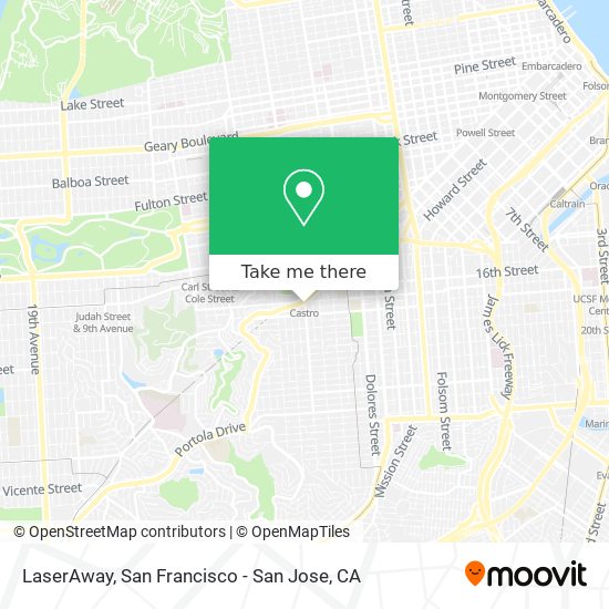 LaserAway map