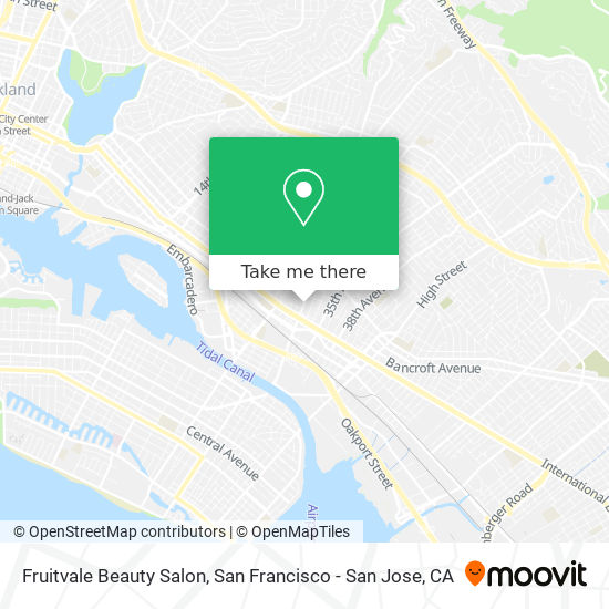 Mapa de Fruitvale Beauty Salon