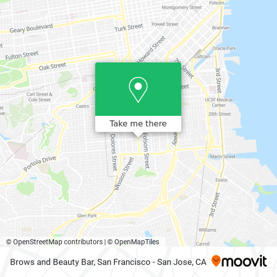 Brows and Beauty Bar map