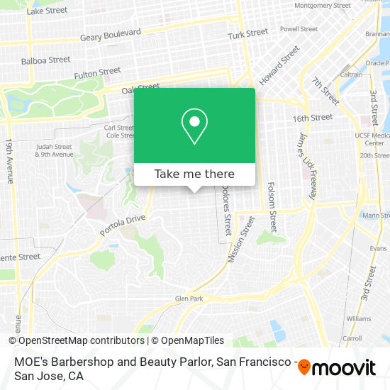 MOE's Barbershop and Beauty Parlor map