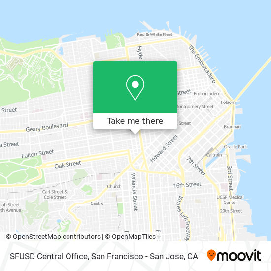 SFUSD Central Office map