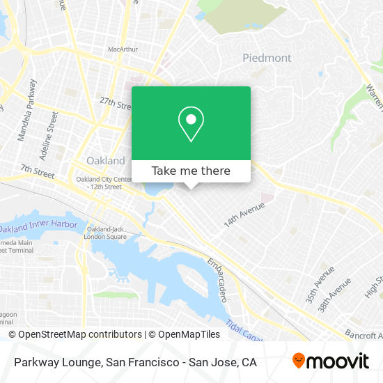 Parkway Lounge map