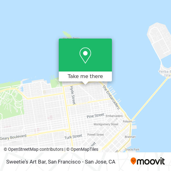 Sweetie's Art Bar map