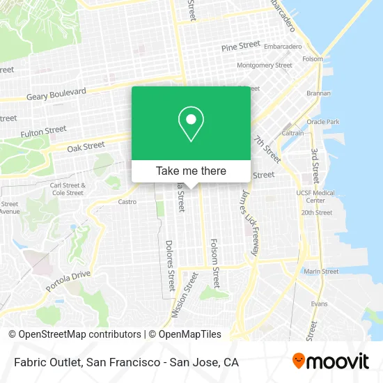 Mapa de Fabric Outlet
