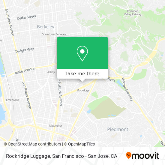 Mapa de Rockridge Luggage