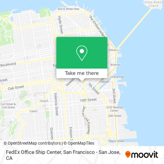 Mapa de FedEx Office Ship Center