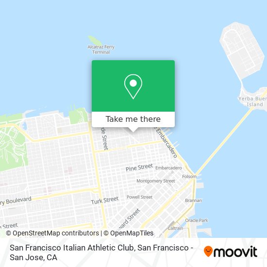 Mapa de San Francisco Italian Athletic Club