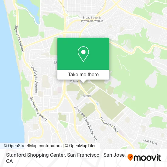 Stanford Shopping Center map