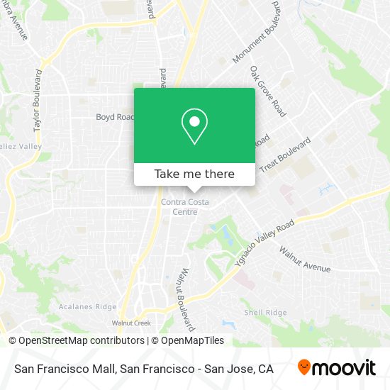 Mapa de San Francisco Mall