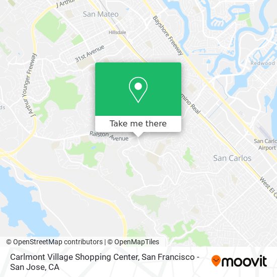 Mapa de Carlmont Village Shopping Center