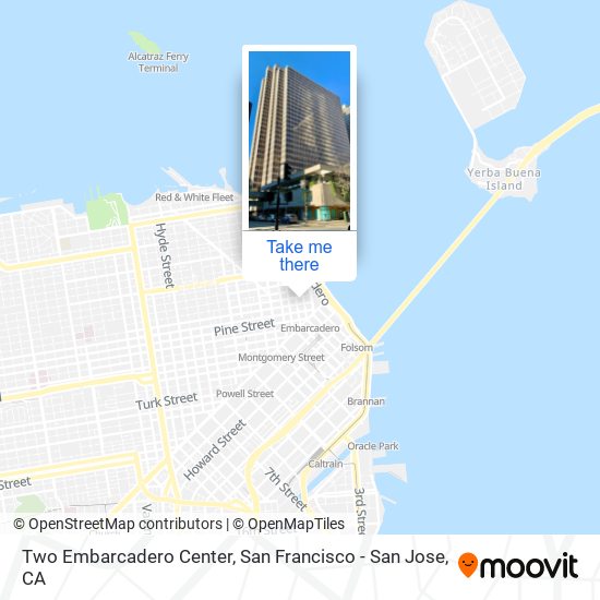 Two Embarcadero Center map