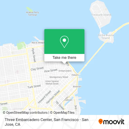 Three Embarcadero Center map