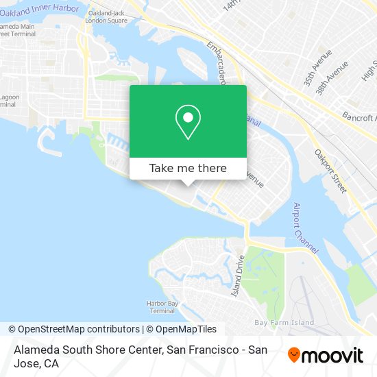 Alameda South Shore Center map