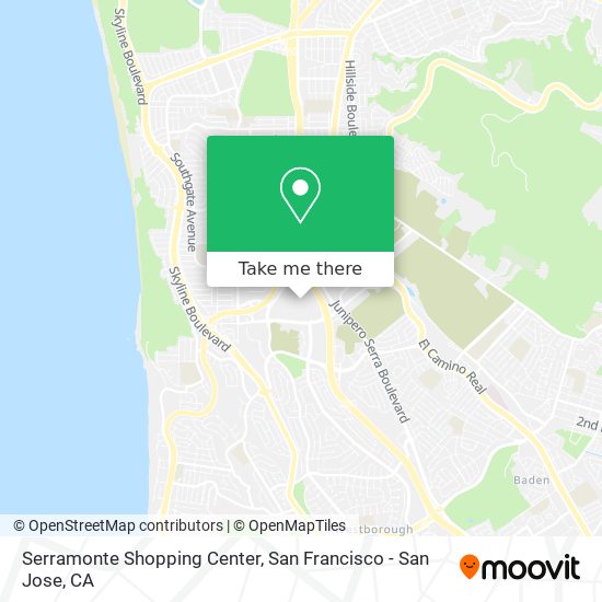 Mapa de Serramonte Shopping Center