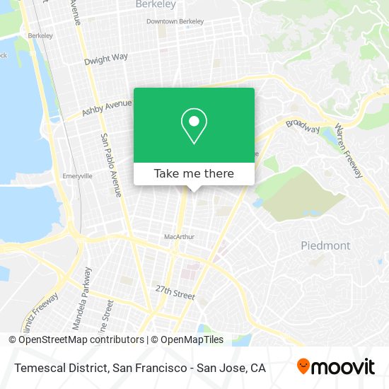 Temescal District map