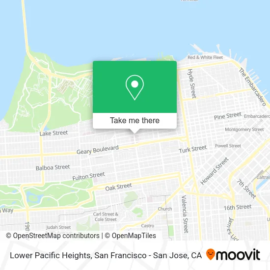 Mapa de Lower Pacific Heights