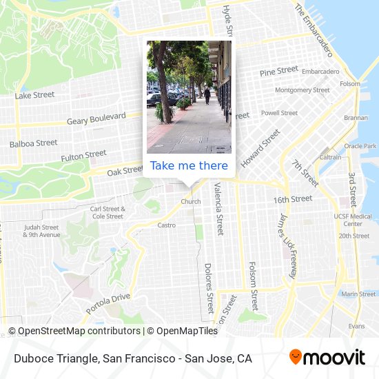 Duboce Triangle map