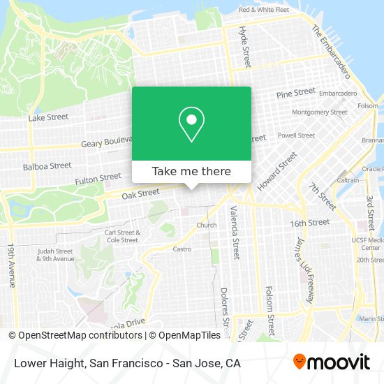 Lower Haight map