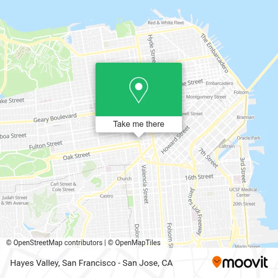 Hayes Valley map