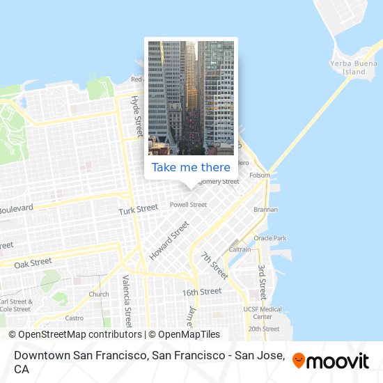 Mapa de Downtown San Francisco