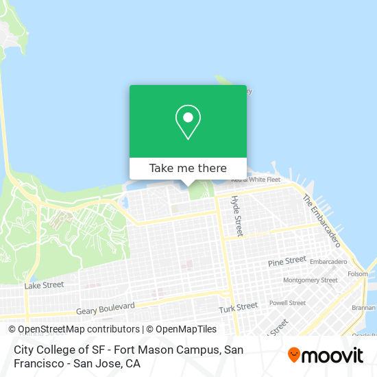 City College of SF - Fort Mason Campus map
