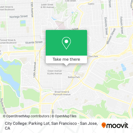 City College: Parking Lot map