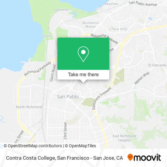 Contra Costa College map