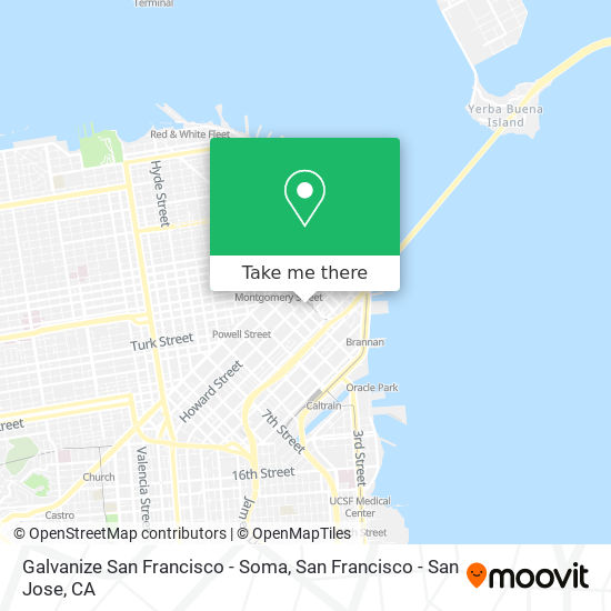 Galvanize San Francisco - Soma map