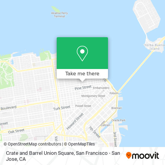 Crate and Barrel Union Square map