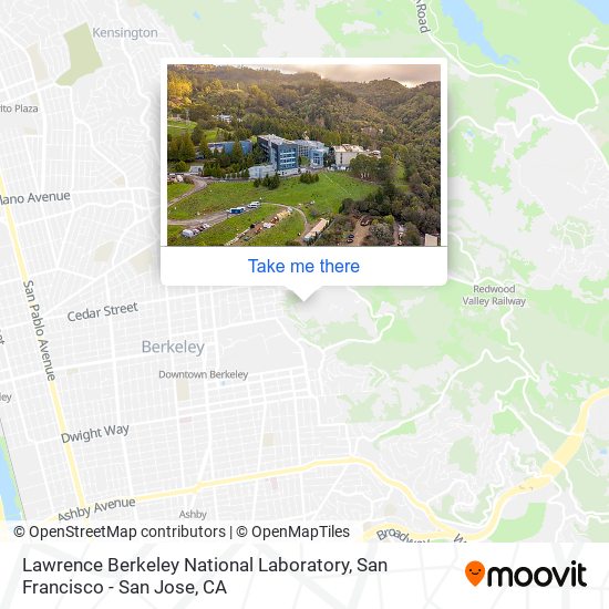Lawrence Berkeley National Laboratory map