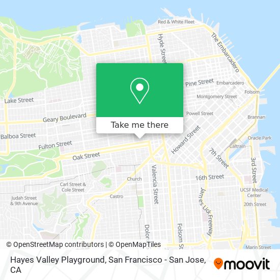 Hayes Valley Playground map