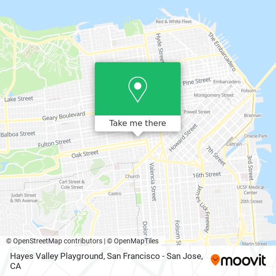 Mapa de Hayes Valley Playground