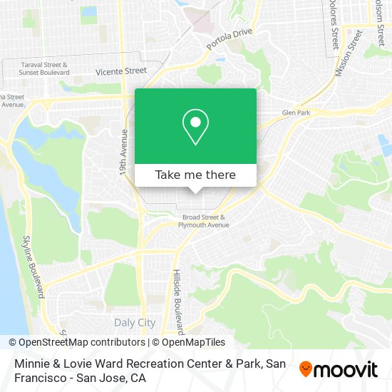 Minnie & Lovie Ward Recreation Center & Park map