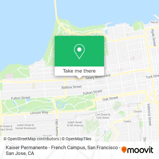 Kaiser Permanente - French Campus map