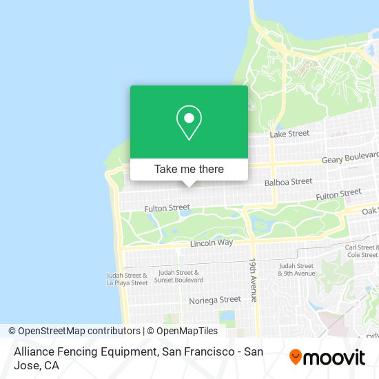 Mapa de Alliance Fencing Equipment