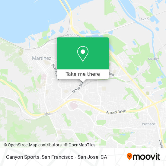 Canyon Sports map