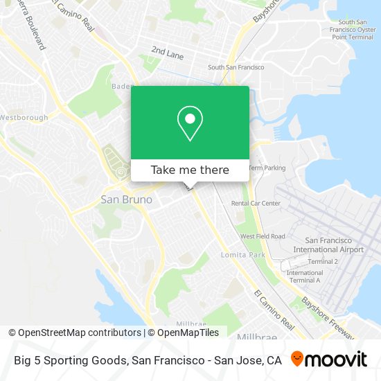 Big 5 Sporting Goods map