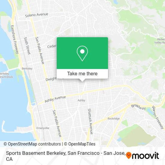 Mapa de Sports Basement Berkeley