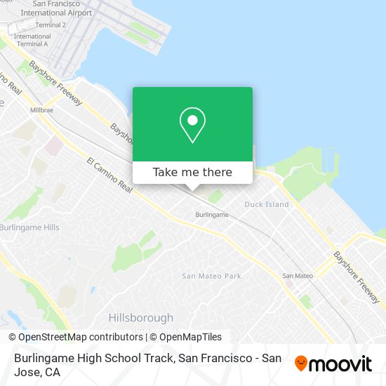 Mapa de Burlingame High School Track