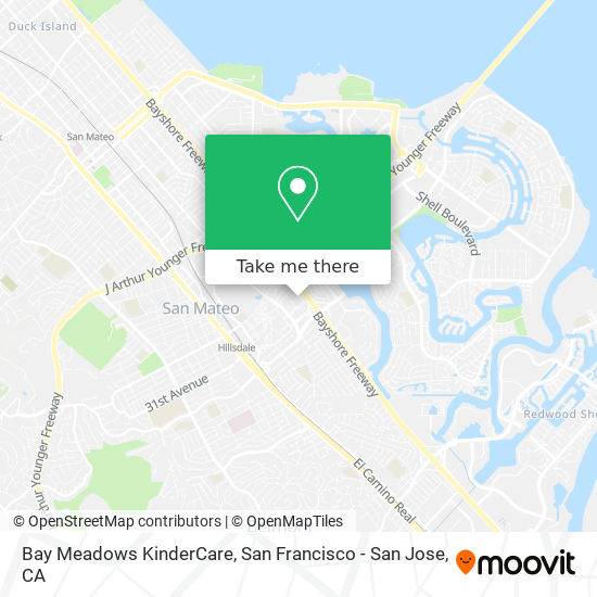 Bay Meadows KinderCare map