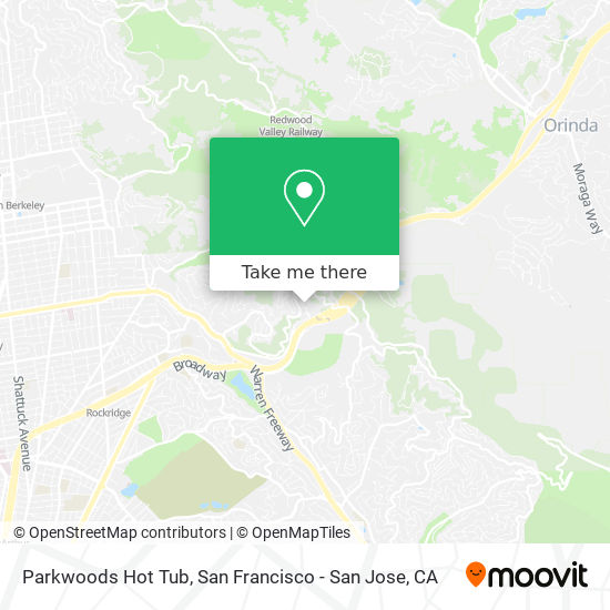 Mapa de Parkwoods Hot Tub