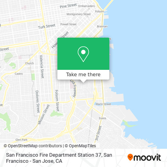 San Francisco Fire Department Station 37 map