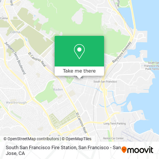 South San Francisco Fire Station map