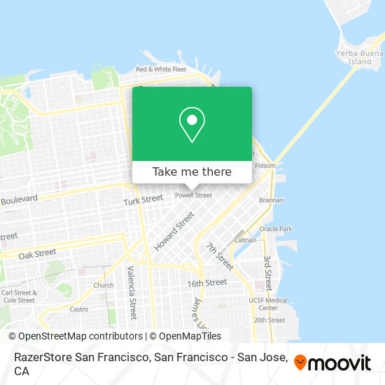 RazerStore San Francisco map