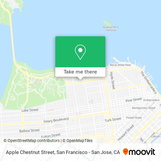 Mapa de Apple Chestnut Street