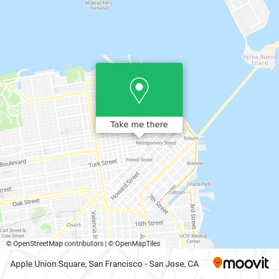 Mapa de Apple Union Square
