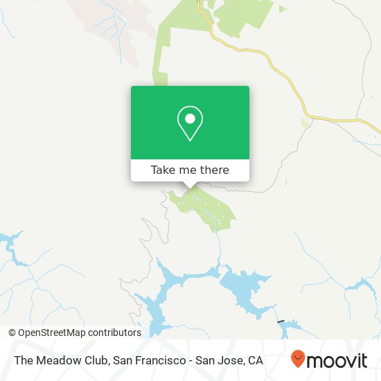 The Meadow Club map