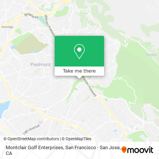 Montclair Golf Enterprises map